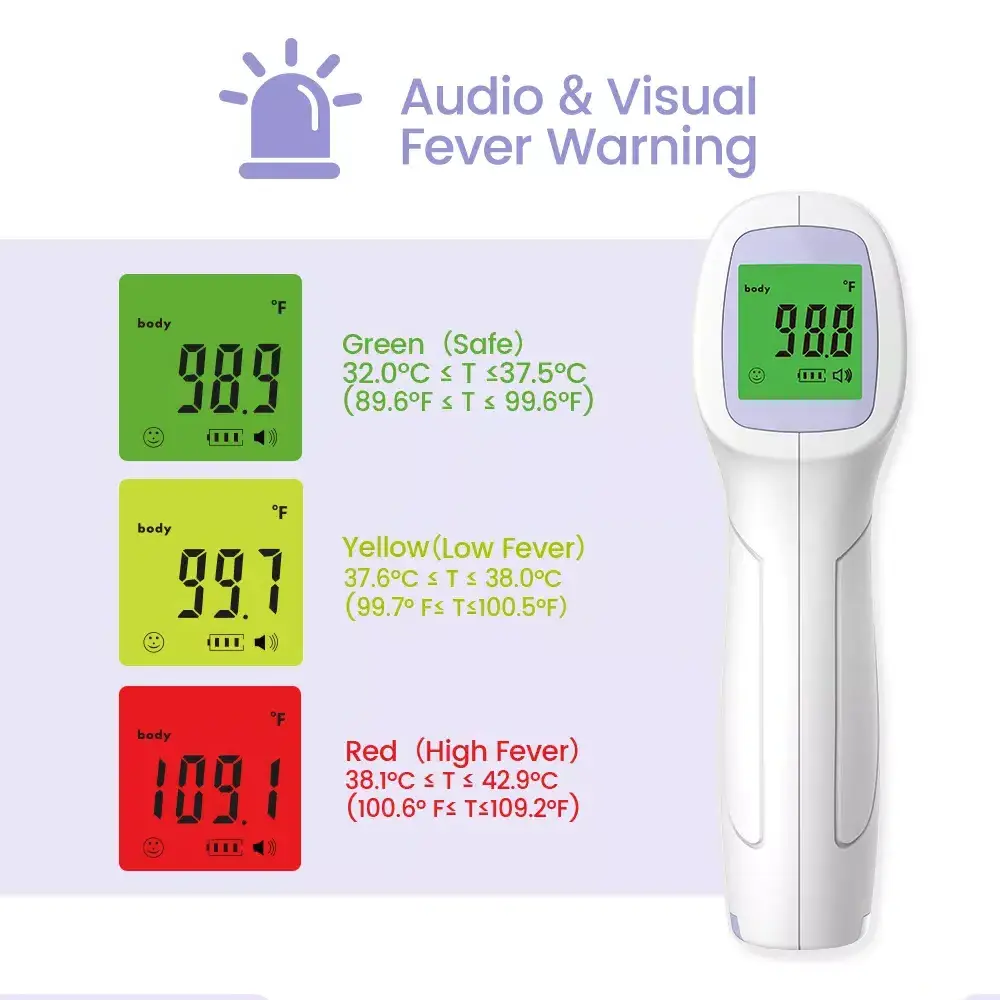 Electronic Non Contact Thermometer Medical Termometro Baby Digital Thermometer Forehead Ear Thermometer