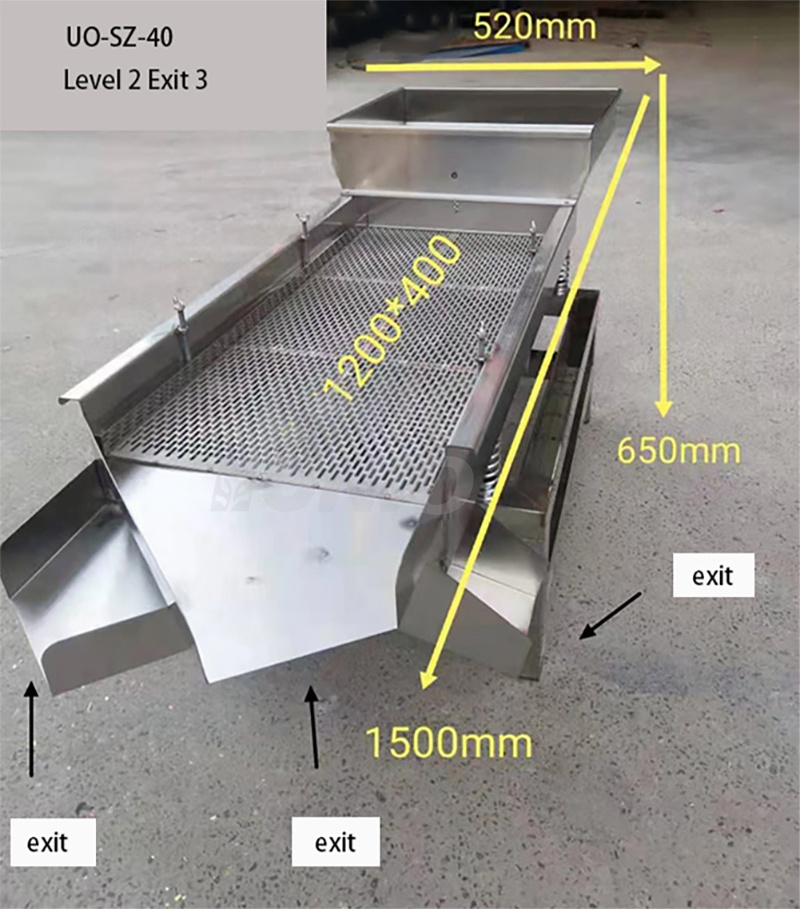 Coffee Grading Machine Linear Vibrating Screen/Coffee Bean Linear Vibro Sieve Separator Machine