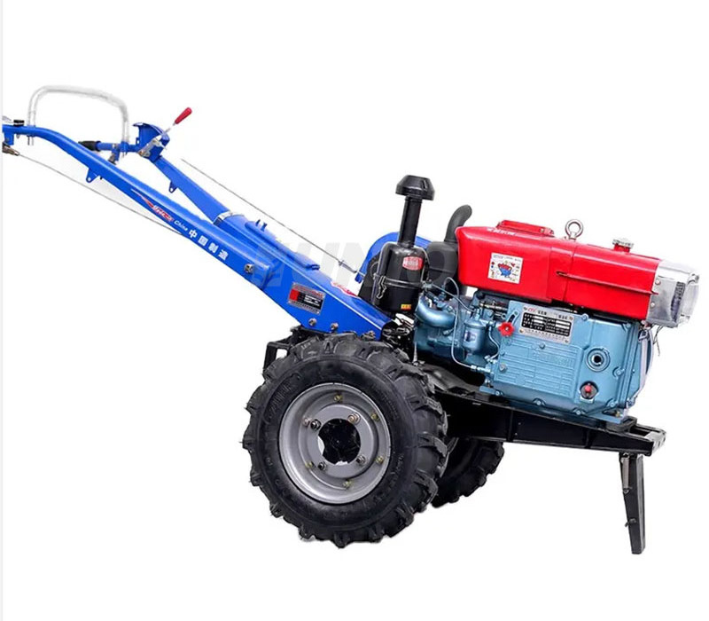 Chinese Small Farm Walking-tractor-15hp Diesel Engine Hand Walk Behind Walking Tractor Two Wheel Tractor Agricultural