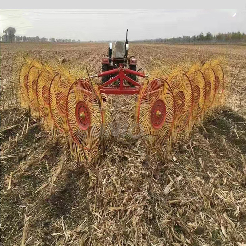 High quality and high efficiency finger wheel hay rake wheel tines mini hay rake