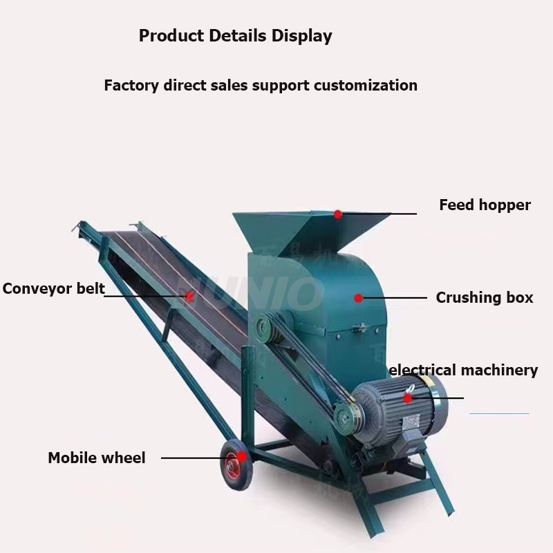 High Efficiency Nutrient soil grinder for organic fertilizer agglomeration crushing bean cake and bean dregs crushing