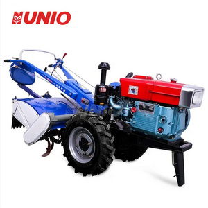 Chinese Small Farm Walking-tractor-15hp Diesel Engine Hand Walk Behind Walking Tractor Two Wheel Tractor Agricultural