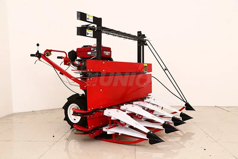 High Efficiency  Agricultural Harvester Machinery Self Propelled Mini Cut Swather Rice And Wheat Reaper