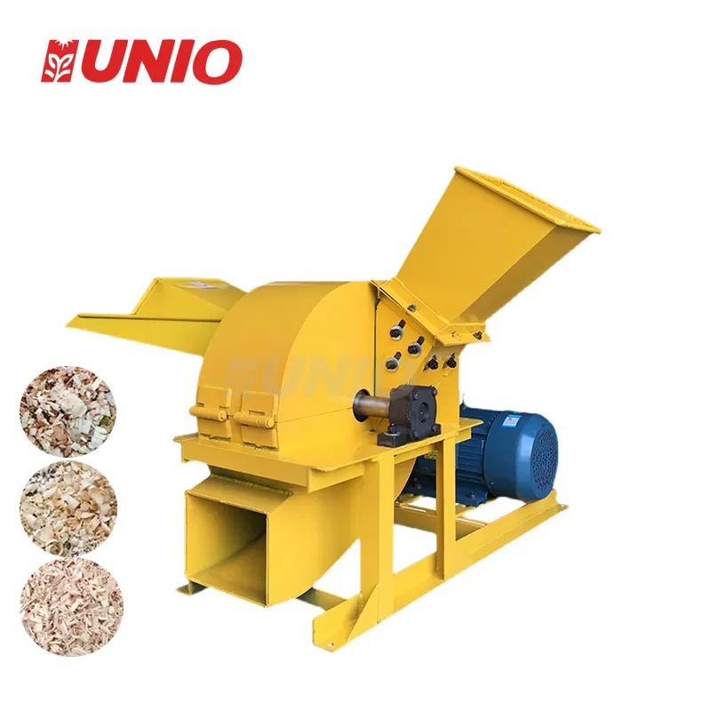 1000-6000 kg/h Wood Crusher Chipper Tree Branch Grinding Machine Sawdust Shaving Making Machine For Sale