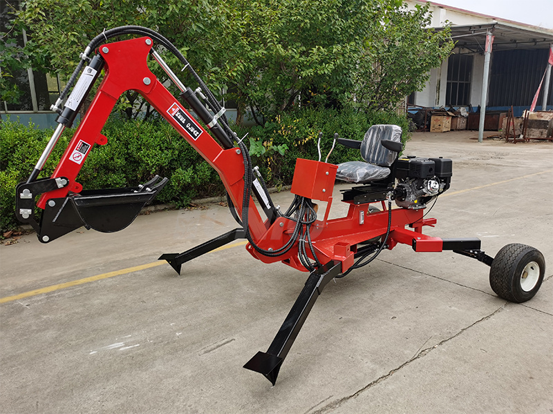 Wholesale High Quality 9hp Gasoline Engine Loader Mini Bucket Towable Backhoe