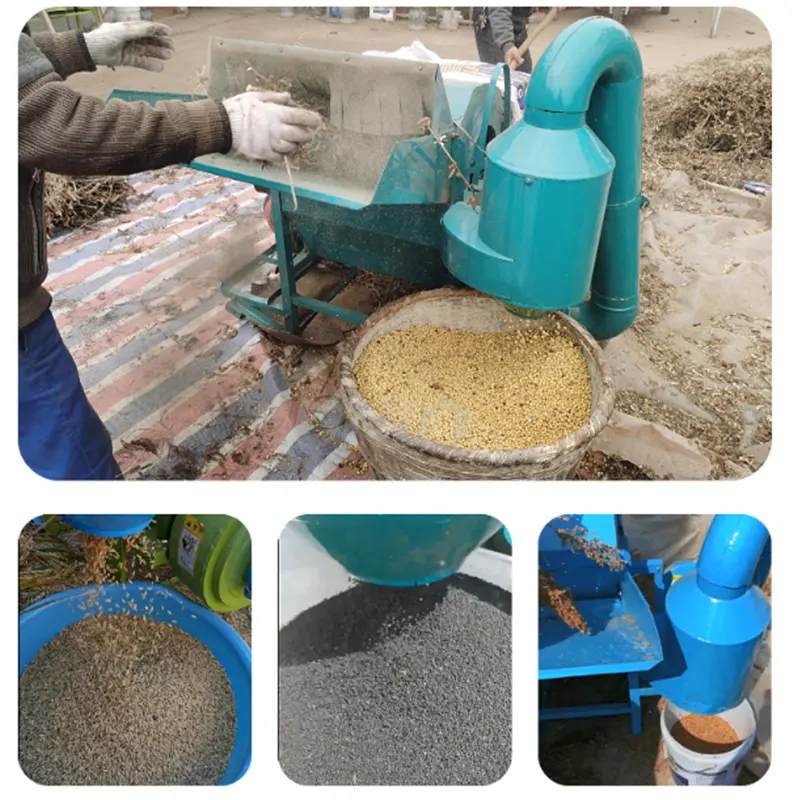 Soya Bean Thresher Agricultural Machine Commercial Corn Sheller And Thresher Grain Crop Thresher For Sesame