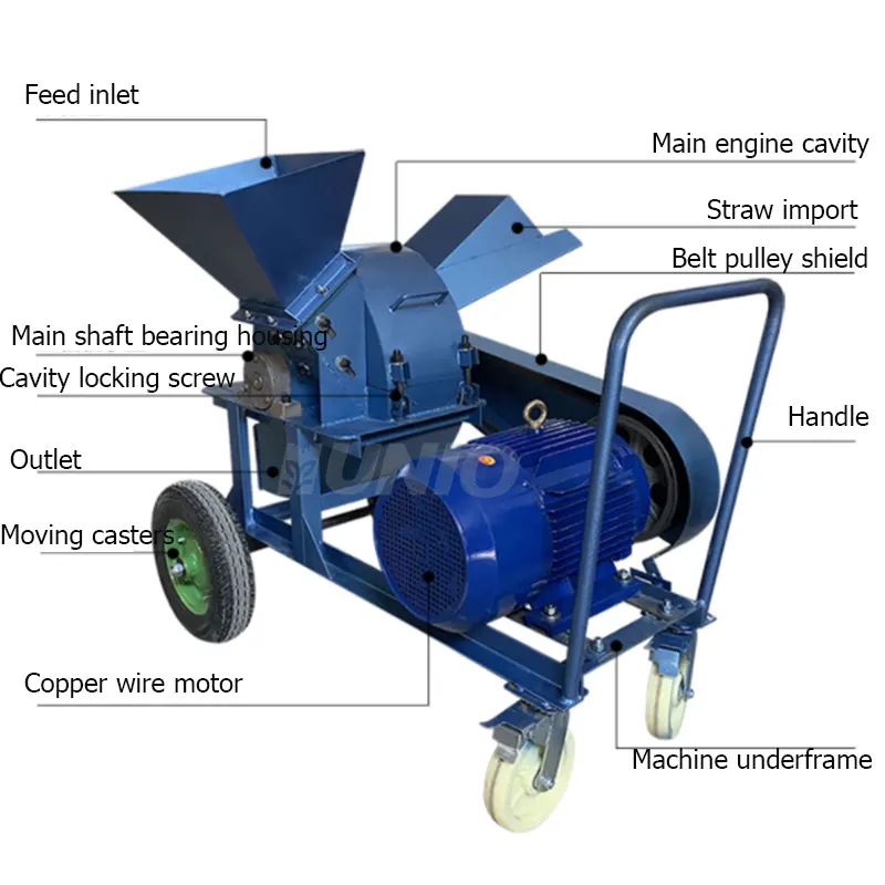 1000-6000 kg/h Wood Crusher Chipper Tree Branch Grinding Machine Sawdust Shaving Making Machine For Sale