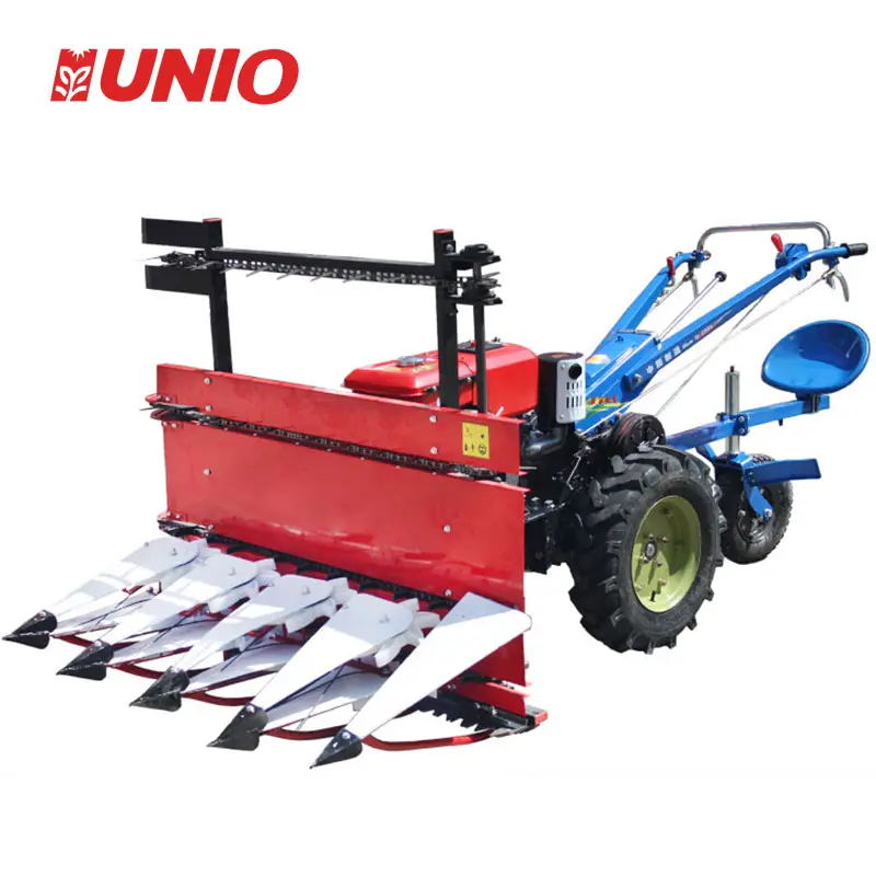 High Efficiency  Agricultural Harvester Machinery Self Propelled Mini Cut Swather Rice And Wheat Reaper