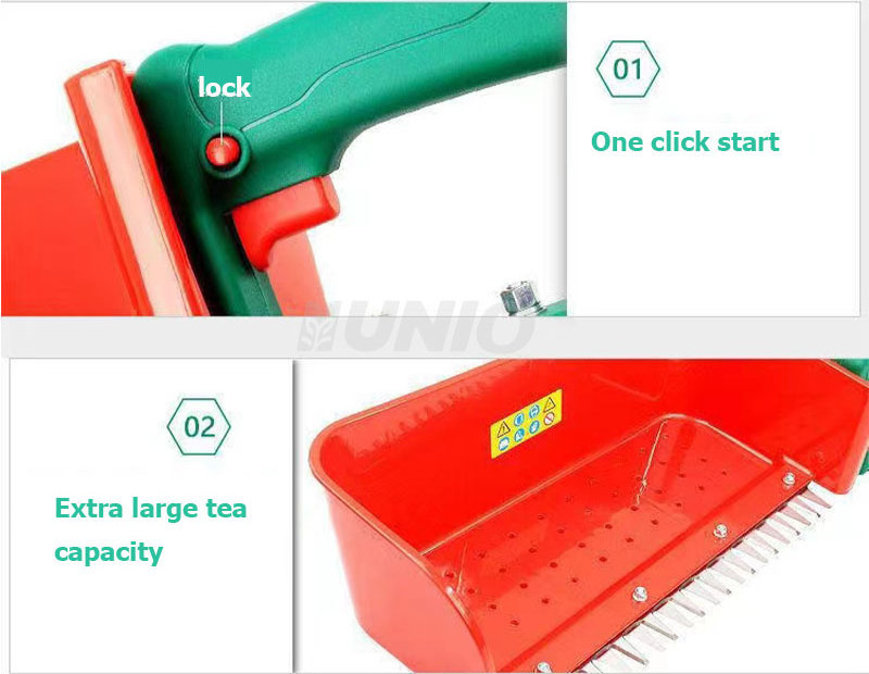 Tea picking machine tea leaf picker with lithium battery tea plucker battery plucking machine