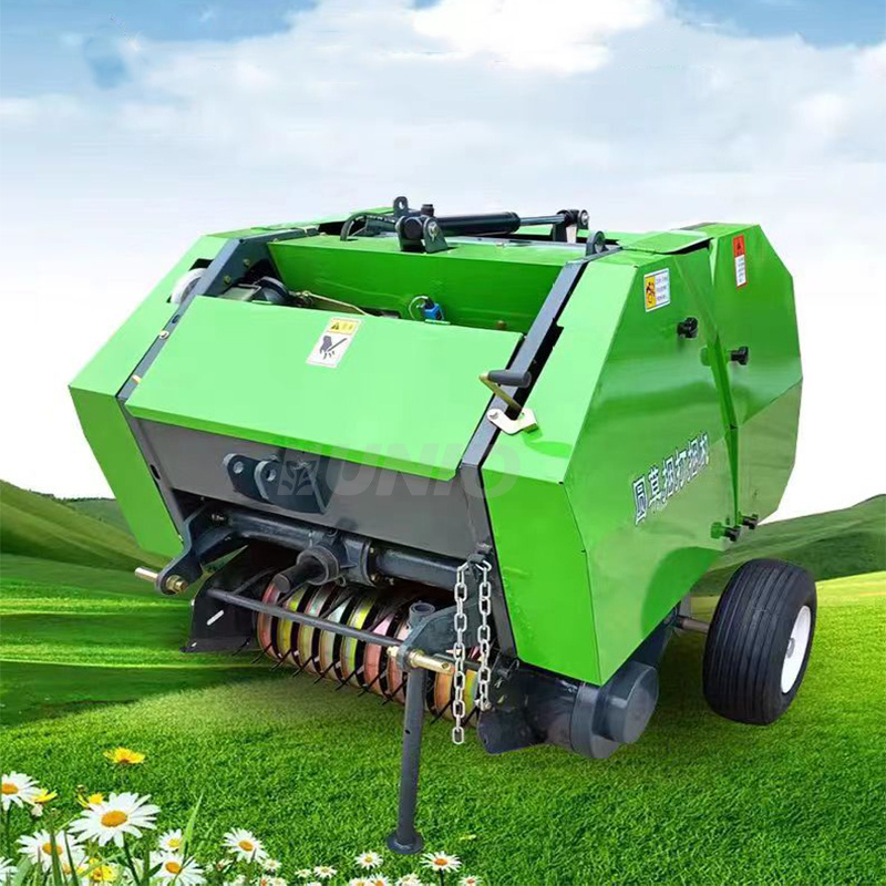 Hot Sale hay baler machine mini round hay baler machine for grass hay bale compress baler machine