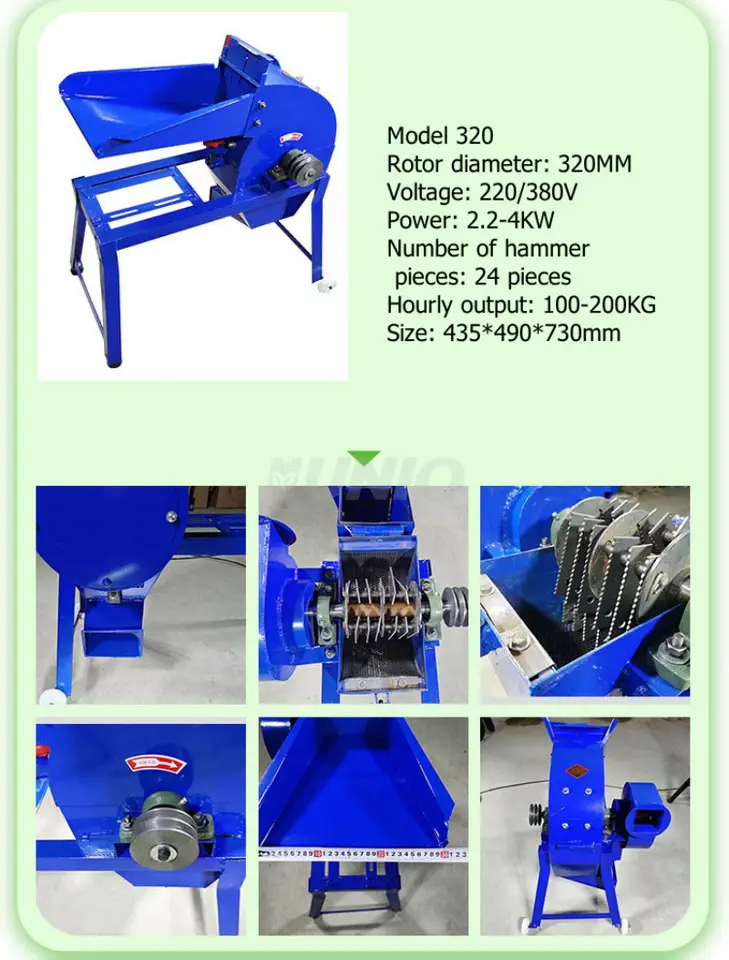 Machine for grinding corn cob machine maize animal feed corn hammer mill  Corn and soybean pulverizer