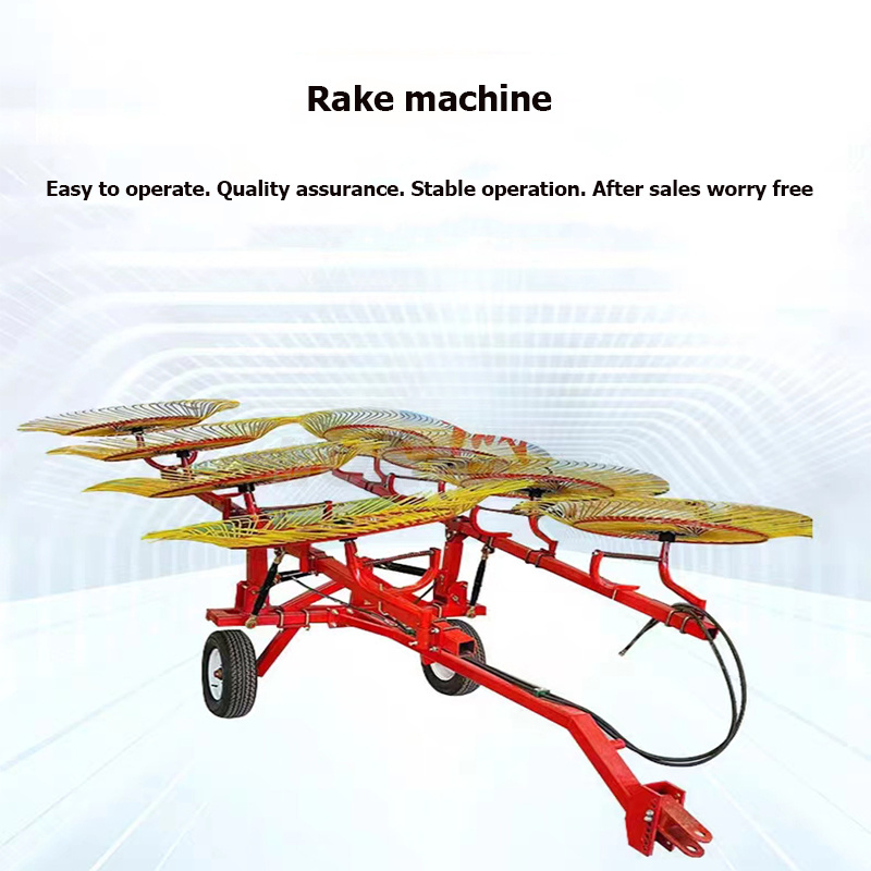 Farm raker landscape power rake rotary hay rake wheel hay rake tines