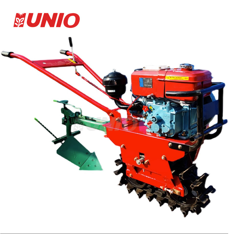 Hot Sale 8HP Diesel engine big power small plough power tiller seeder fertilizer machine