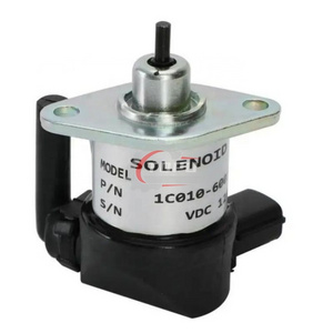 12V Fuel Shutoff Solenoid 1C010-60015 for Kubota V1505 V3300 V3600 JS200