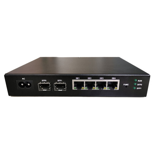 Supper Stable 4 Ethernet 2* SFP Optical Gigabit Wired Enterprise Router Supports GRE, L2TP, IPSEC, PPTP, EOIP etc