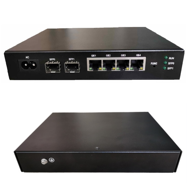 Supper Stable 4 Ethernet 2* SFP Optical Gigabit Wired Enterprise Router Supports GRE, L2TP, IPSEC, PPTP, EOIP etc