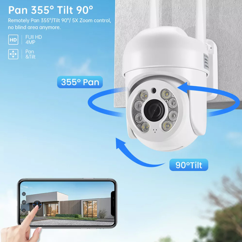 ICSEE APP Mini Security Wireless Surveillance IP Outdoor Camera Auto Tracking FHD 1080P CCTV PTZ Wifi Camera