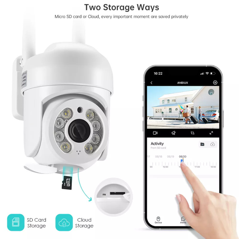 ICSEE APP Mini Security Wireless Surveillance IP Outdoor Camera Auto Tracking FHD 1080P CCTV PTZ Wifi Camera