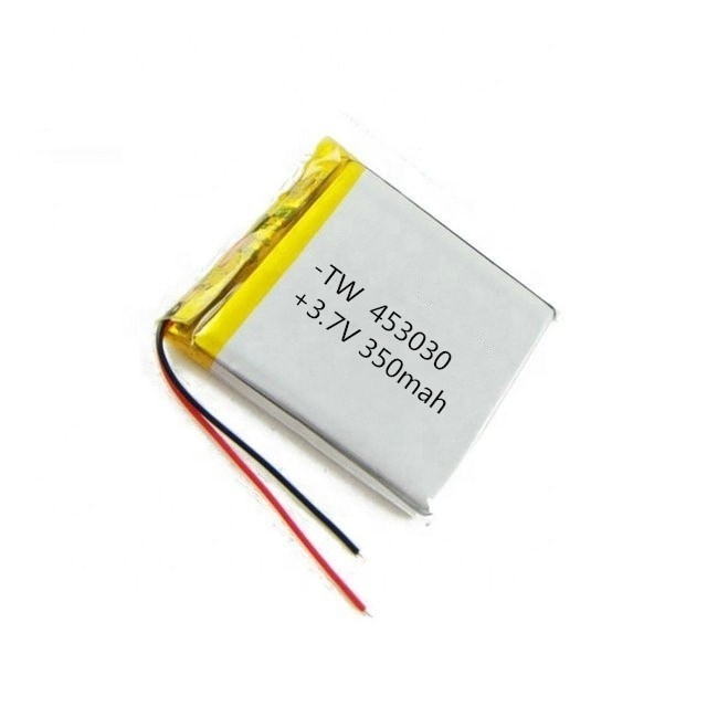 3.7v 453030 350mah High Capacity Rechargeable Small Ultra Thin Lithium Polymer Cells Pack Ion Polymer Battery