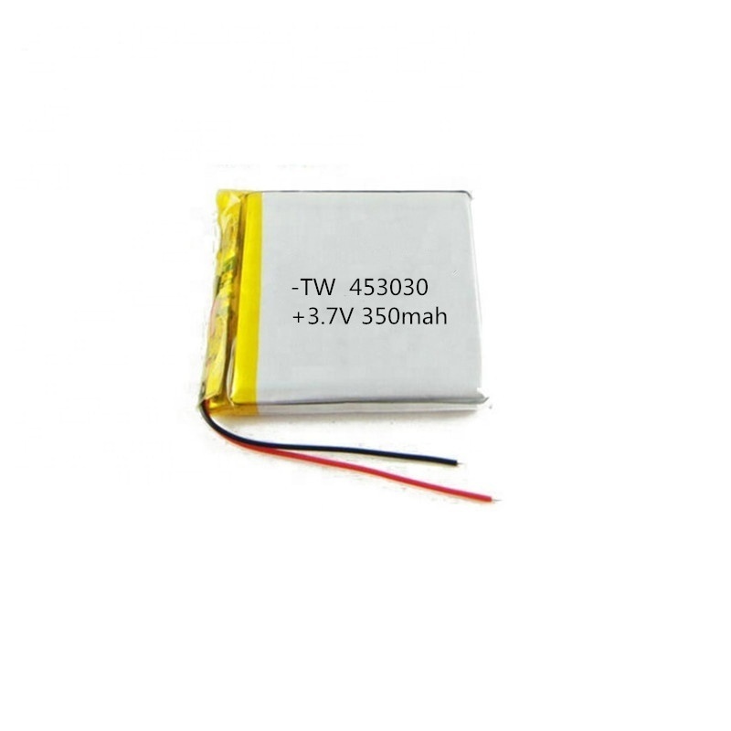 3.7v 453030 350mah High Capacity Rechargeable Small Ultra Thin Lithium Polymer Cells Pack Ion Polymer Battery