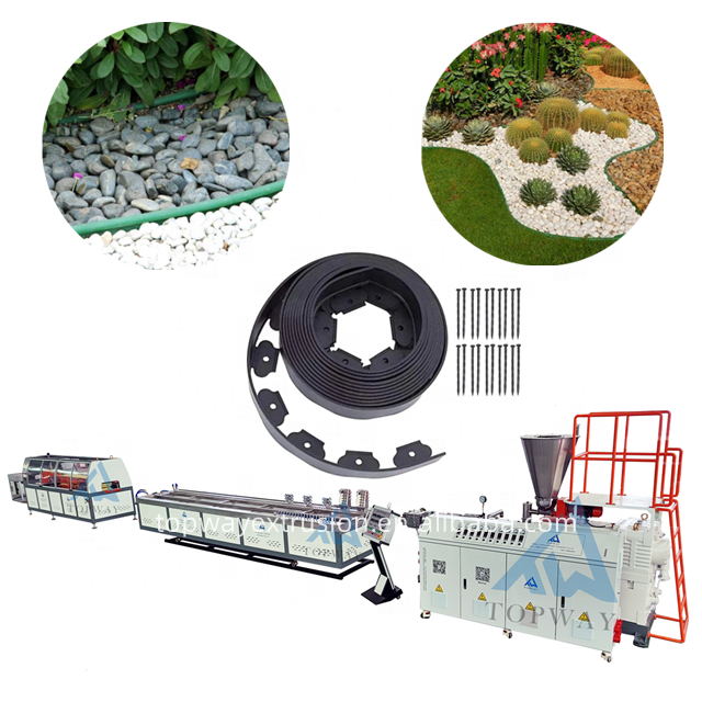 PE Garden Lawn Flexible Border Making Machine Plastic Grass Edge Barrier Extrusion Line