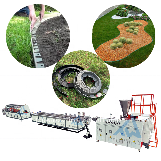 PE Grass Edge Barrier Production Line Garden Landscape Dividing Strip Making Machine