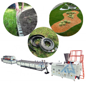 PE Grass Edge Barrier Production Line Garden Landscape Dividing Strip Making Machine