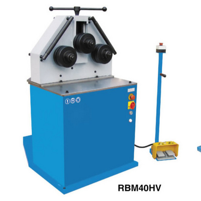 RBM40HV / RBM50 Electric Hydraulic Profile Round Bending Machine / Pipe Bar Bender with Hydraulic Station