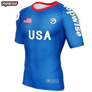 Fully Sublimated Designs Custom Mma Rashguards Grappling No Gi Bjj Usa Jiu Jitsu Rashguard