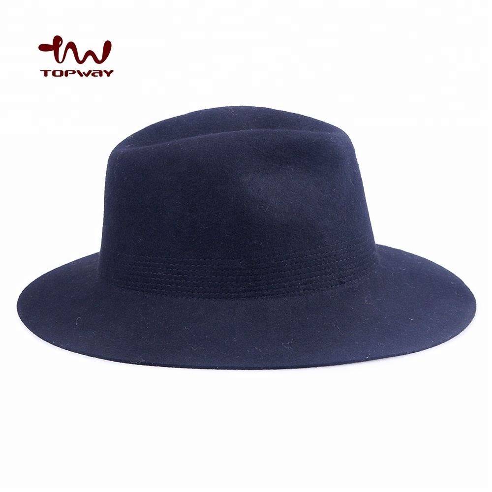 Black Felt Fedora Hats Wholesale