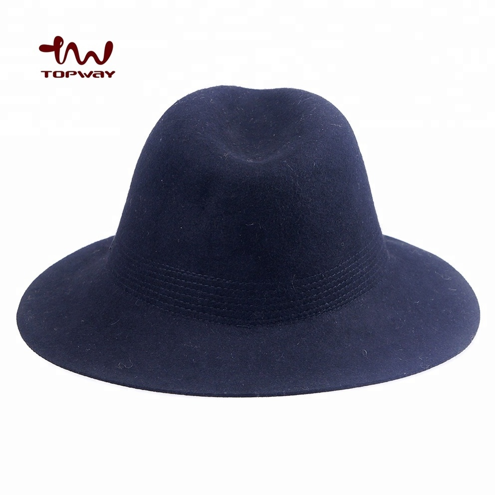 Black Felt Fedora Hats Wholesale