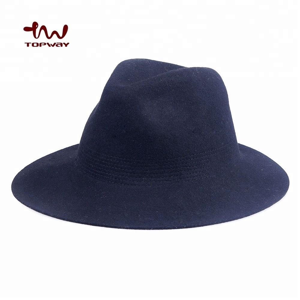 Black Felt Fedora Hats Wholesale