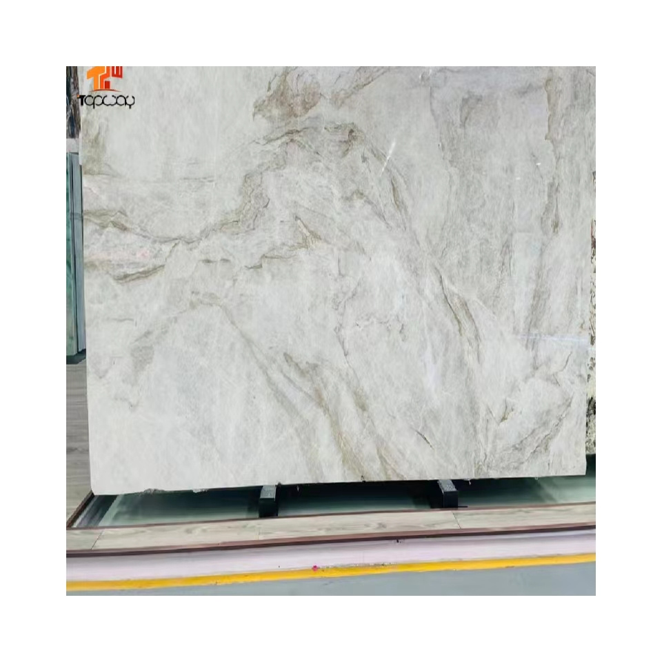 Polished Quartz Slab From Shuitou Suitable for Tiles Stairs Kitchen Cabinet