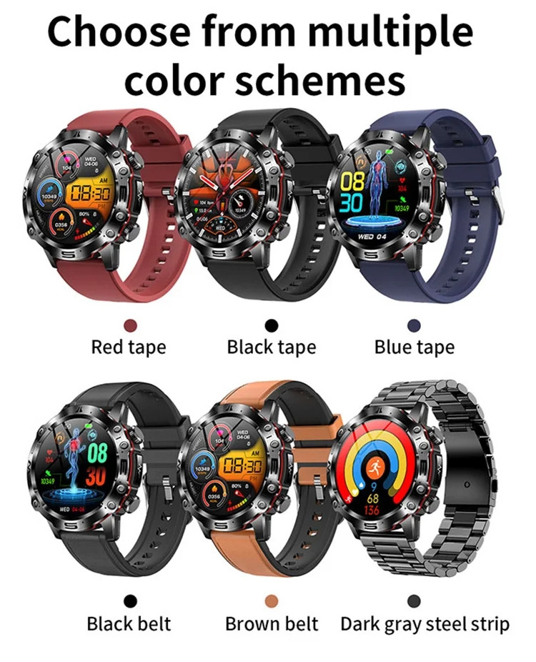 New Smartwatch Et482 Health Monitoring smart watch 1.43nch AMOLED PPG ECG Smart watch Hrv-AI blood glucose monitor smartwatch