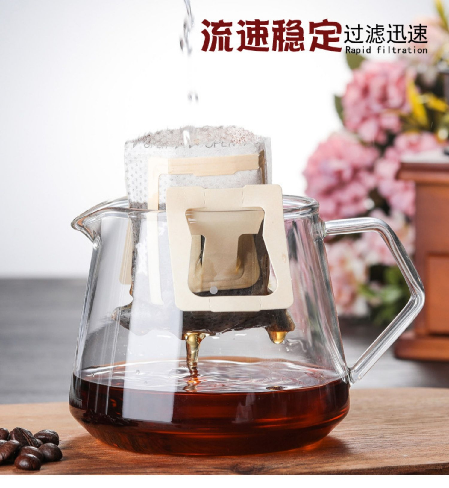 hot sale Crystal glass coffee pot 400-600ml  flower decal special Shaped Coffee Mug/ Tea coffee pot Made in China