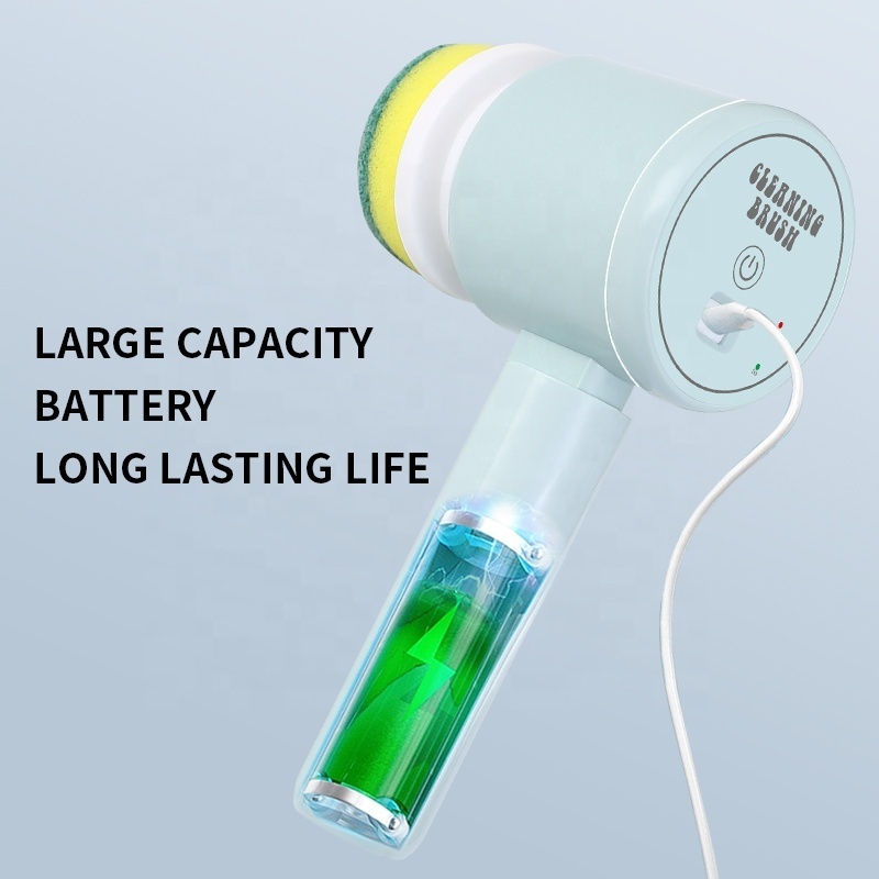 Portable Wireless Electric Cleaning Brush Foldable Kitchen Bathroom Muti-functional Cleaning Machine Electric Dishwasher