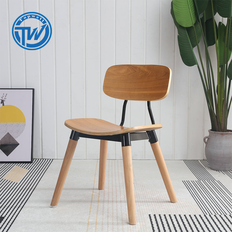 DC-6003M Topwell modern dining room solid wood  bentwood chair