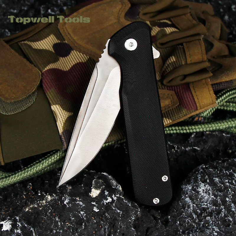 Traditional Lockback Pocket Knife With Stainless Steel Blade For Hunting Camping Whittling Outdoors EDC Tool