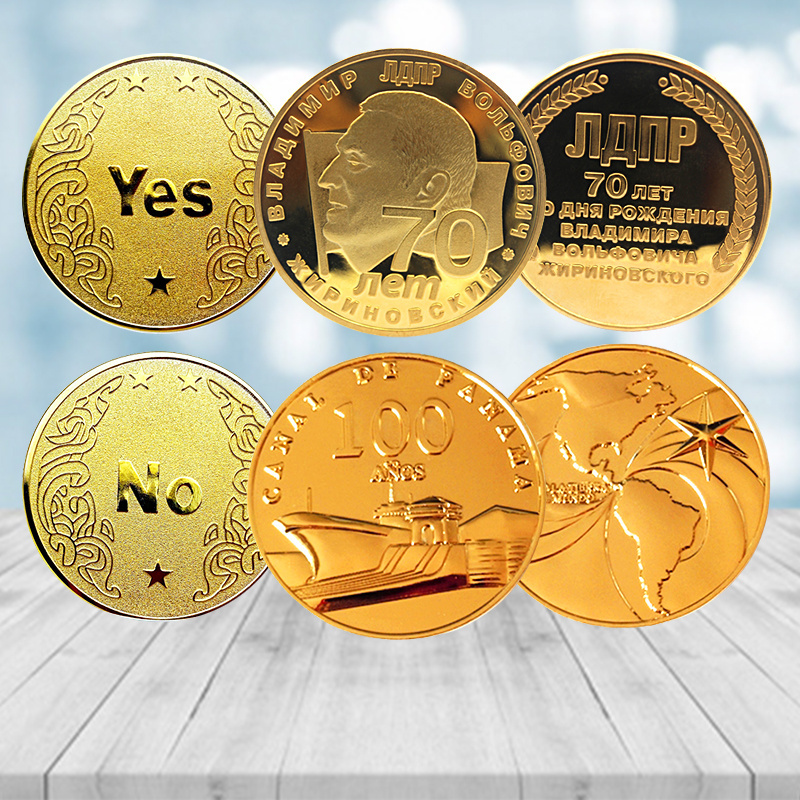 Personalized coin design Award souvenirs Customized antique antique gold, silver and copper coins 3D metal challenge coins