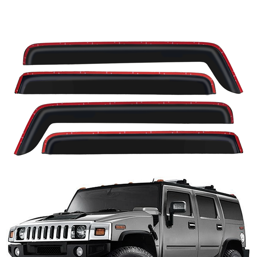 Car Durable Side Window Deflector Door Visor Wind Guard Rain Guard for Hummer h2 2003-2009