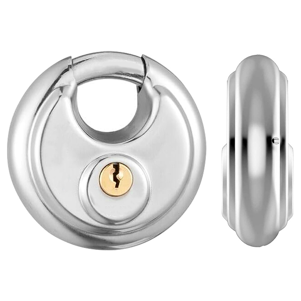 70mm Stainless Steel Disc Padlock with Keyed for Self Storage Trailer Storage Unit