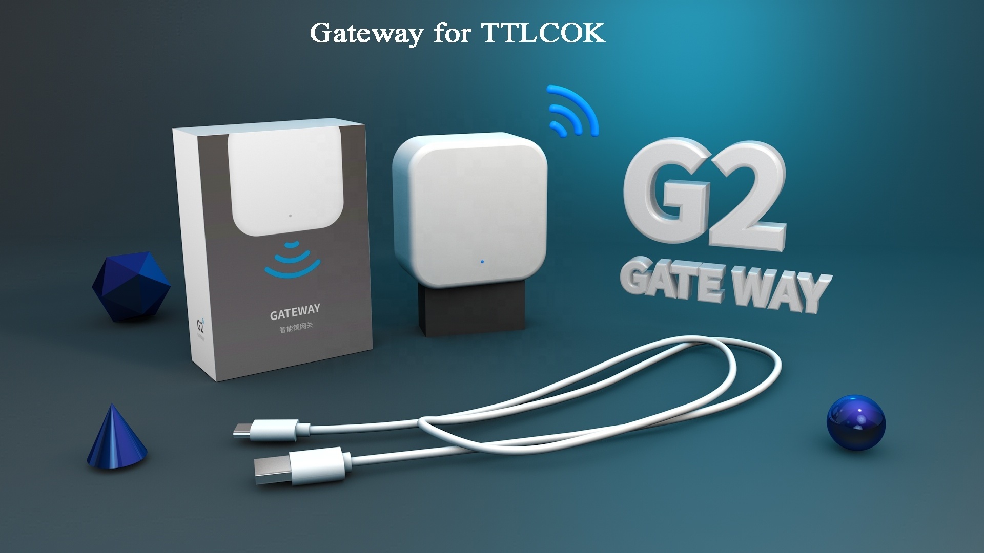 TTLock APP Device Lock Gateway to WiFi Converter For Remote Control Smart Lock