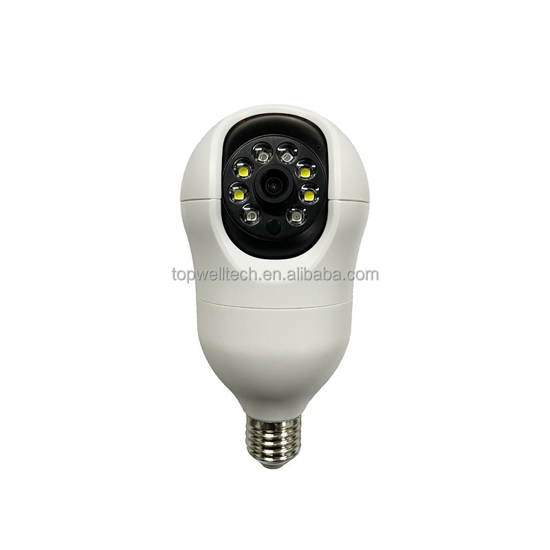 Security Camera Outdoor 360 degree Wi-Fi Lightbulb Wireless Camera with Color Night Vision Motion Tracking camera