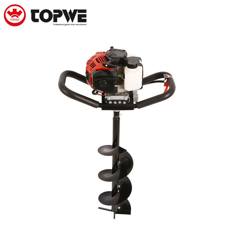 TOPWE Professional Earth Auger Drill Chinese Hole Digger 52cc Tree Planting Digging Machines