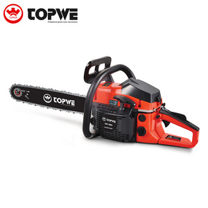 TOPWE Professional Wood Cutting Machine 58cc Chainsaw 2-stroke Handheld Gasoline Chain Saw