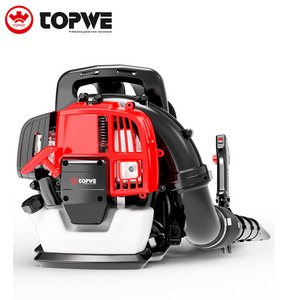 TOPWE Factory Supply 76cc Backpack Blower Air-cooled Gasoline Blower 2-stroke Leaf Blower