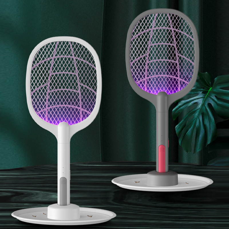 Tiktok Hot Handheld Indoor & Outdoor Battery Powered Tennis Bug Zapper Racket Mosquito Swatter Fly Zapper Fly Swatter Electric