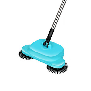 Topwill New Easy Home Mini Smart 360 Rotating Cordless Hand Push Walk Behind Power Household Floor Broom Sweeper With Drag