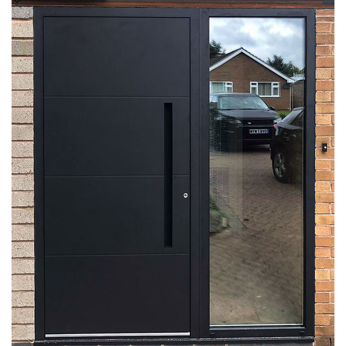 DTOP oversized entry doors luxury metal double doors for houses from entry entrance stainless steels double Door