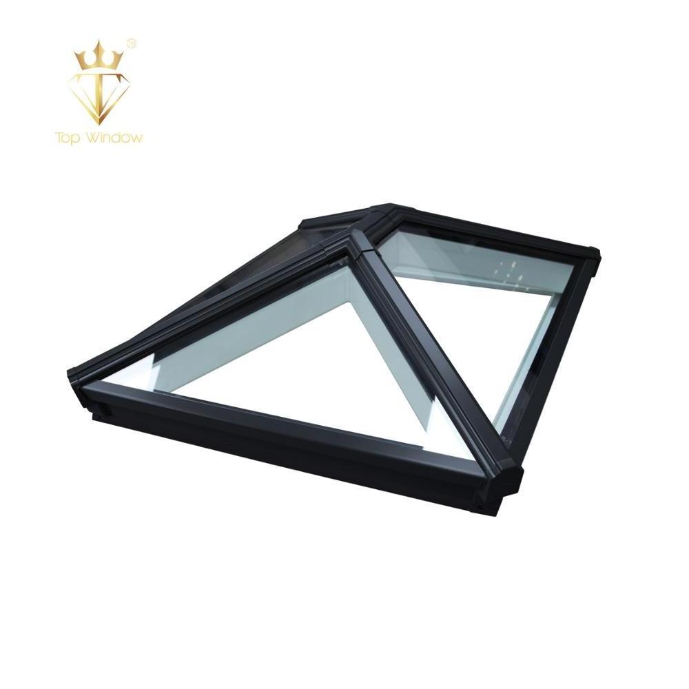 Topwindow Aluminium Frame Automatic Triangle Pyramid Skyview Roof Window Skylight